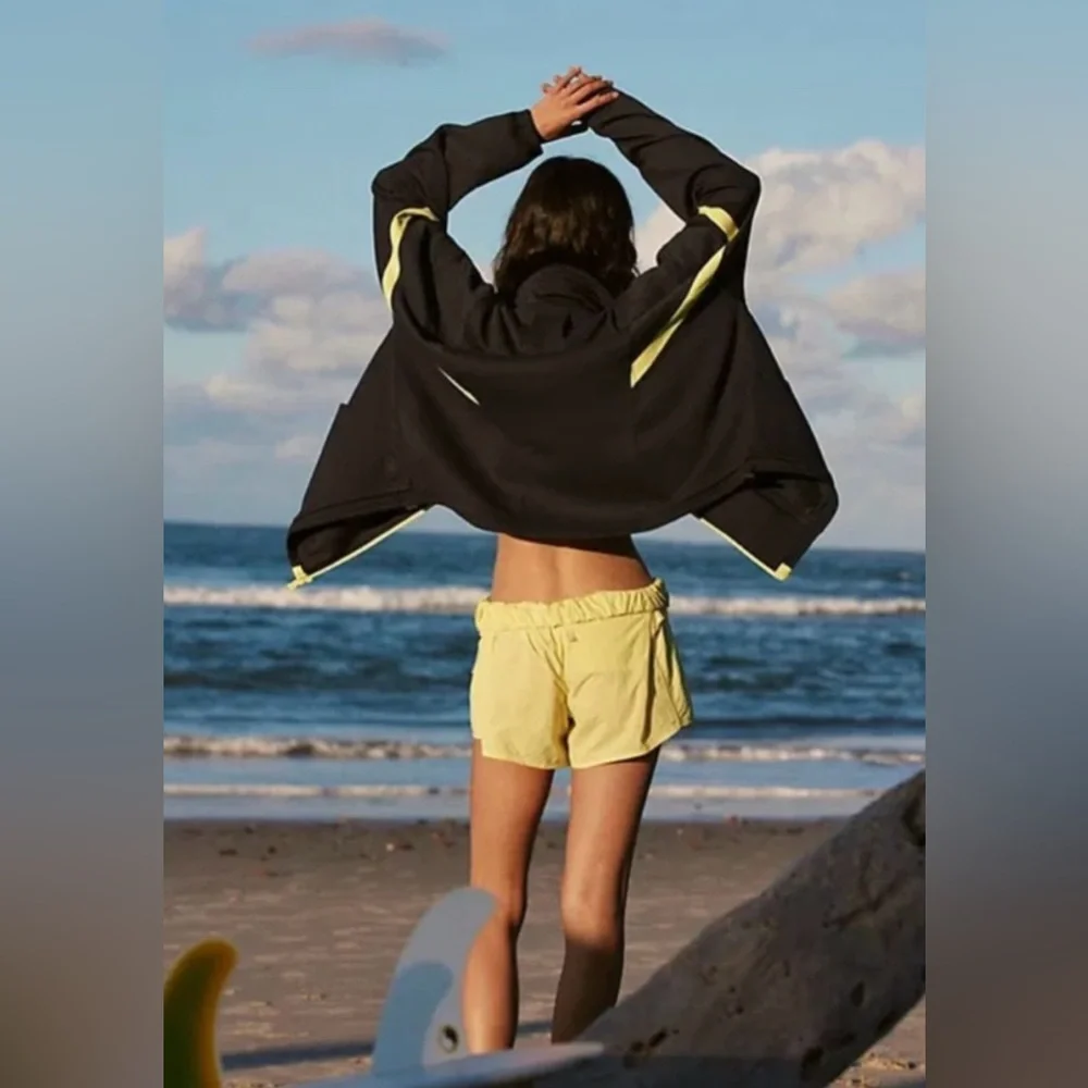 Free People Movement “Right On Track” Zip Up Jacket - Small - Navy Blue Combo - Picture 2 of 12